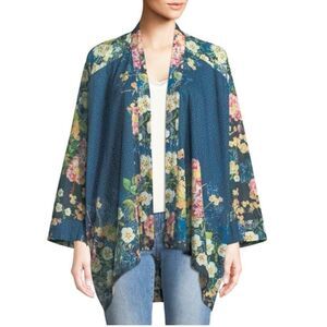 Johnny Was Cardi Timmie Print Floral Kimono Top NEW Plus Size 2X